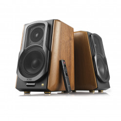 Edifier S1000MKII, Hi-Res 2.0/ 120W (2x60W) RMS, Bluetooth 5.0 with aptX HD Decoding, Titanium Dome Tweeter,  Audio in: two digital (Optical, Coaxial) & two analog (RCA), remote control, wooden